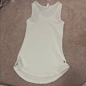 Under Armour Light Green Fitted Sleeveless Tank Top